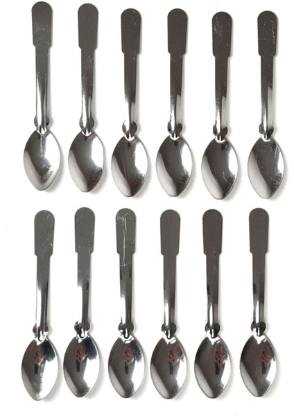 12'li Metal Çay Kaşığı Seti, 10 Cm, Zarif ve Kullanışlı Tasarım fiyatları