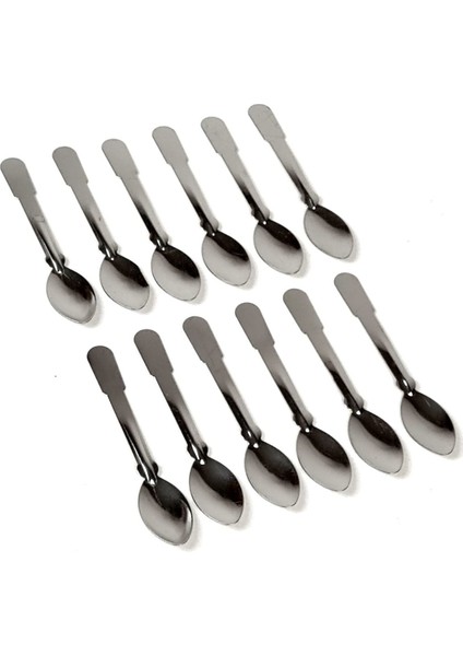 12'li Metal Çay Kaşığı Seti, 10 Cm, Zarif ve Kullanışlı Tasarım modelleri