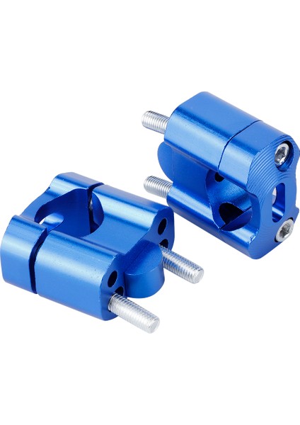 Çift 22MM / 28MM 1/8in 7 / 8in Motosiklet Gidonu Montaj Kelepçeleri Yükseltici Adaptörü Cnc Alüminyum Alloyblue (Yurt Dışından) modelleri