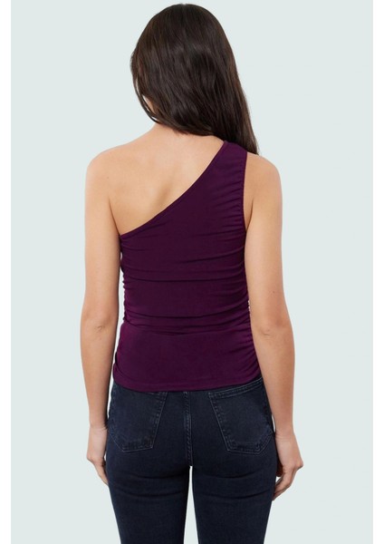 Tek Omuz Kolsuz Örme Bluz Fitted Vücut Mükemmel Uyum Zarifane Tasarım Şık Görünüm modelleri