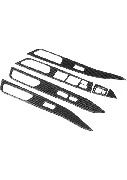7 Adet Karbon Fiber Pencere Anahtarı Kapağı Cam Kaldırma Paneli Dekor Trim Fit Mitsubishi Lancer 2008-2016LHD (Yurt Dışından) modelleri