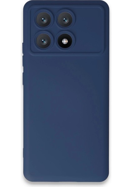 Xiaomi Poco X6 Pro Kılıf Nano Içi Kadife Silikon - Lacivert Svlrs