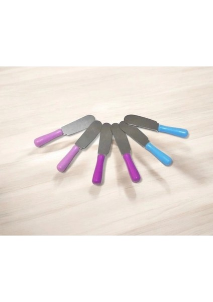 Renkli Paslanmaz Çelik Plastik Saplı 6'lı Kahvaltı Bıçağı Seti fiyatları