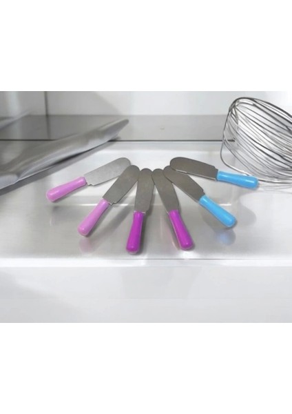 Renkli Paslanmaz Çelik Plastik Saplı 6'lı Kahvaltı Bıçağı Seti modelleri