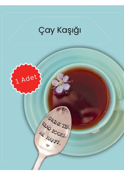 Şık Gümüş Dekoratif Çay Kaşığı, Zarif ve Estetik Tasarım