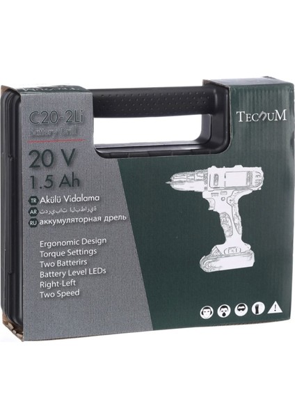 Akülü Vidalama C20-2 20V 1.5 Ah, Güçlü ve Kullanışlı El Aleti modelleri