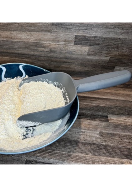 Gri Un Kepçesi, Mutfak ve Fırın Için, Pratik ve Dayanıklı Tasarım