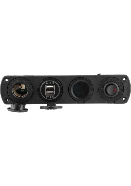 12 V 4.2 A 4 Delik Anahtarı Paneli Çakmak Şarj 2 USB LED Sıcaklık Gerilim Ekran Için Tekne Araba Kamyon (Yurt Dışından) modelleri