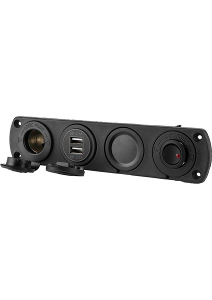 12 V 4.2 A 4 Delik Anahtarı Paneli Çakmak Şarj 2 USB LED Sıcaklık Gerilim Ekran Için Tekne Araba Kamyon (Yurt Dışından) fırsatları