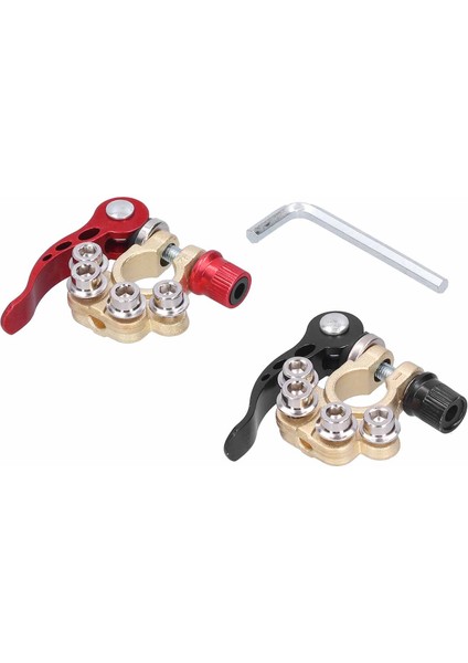 Çift Akü Terminali Kelepçe Aletsiz Hızlı Bağlantı Kesme Konnektörü 12V 6V 24V Tekne Yarışı Araba (Yurt Dışından) fırsatları