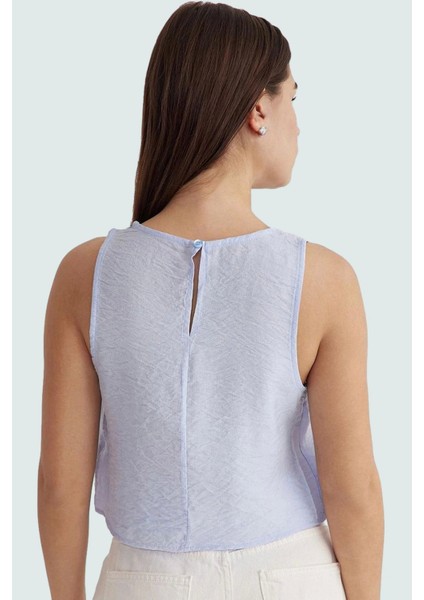 Yazlık Kolsuz Crop Bluz Rahat Günlük Polyester Dokuma Kumaş ve Şık Özel Tasarım fiyatları