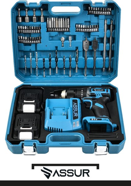 Güçlü 21V Çift Akülü Darbeli Matkap, Çelik Mandrenli, Kablosuz ve Hafif Tasarım fiyatları