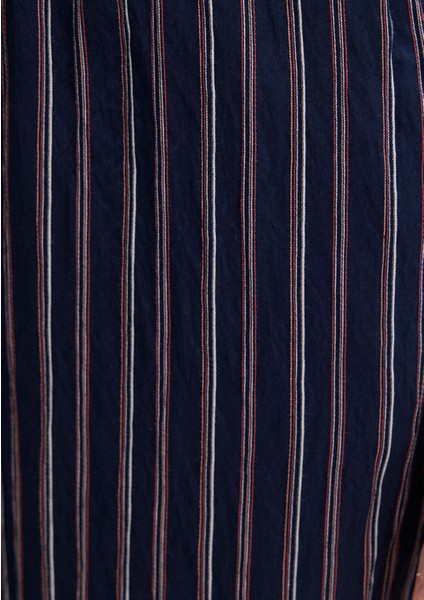 Çizgili Lacivert Pantolon 1011024-89853