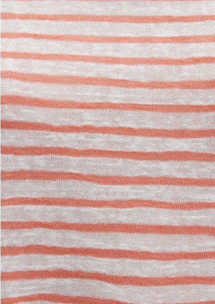 Turuncu Çizgili Tişört 1612664-90710