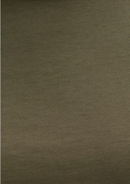 Dantel Detaylı Haki Tişört 1613515-71549