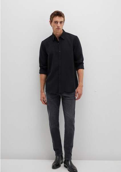 Siyah Tencel Tm Liyosel Gömlek 0211659-900 fiyatları