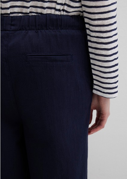 Beli Bağcıklı Siyah Pantolon 1010945-89101