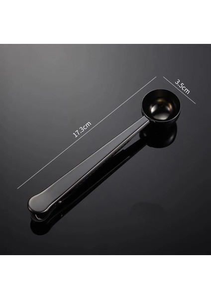 Siyah Kahve Ölçü Kaşığı ve Paket Klipsi Seti fiyatları