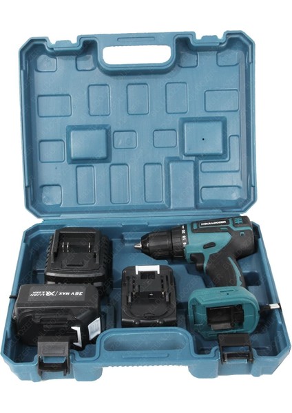 Yüksek Performanslı 36V Akülü Vidalama Matkap, Çift Akülü, 13MM Metal Mandren