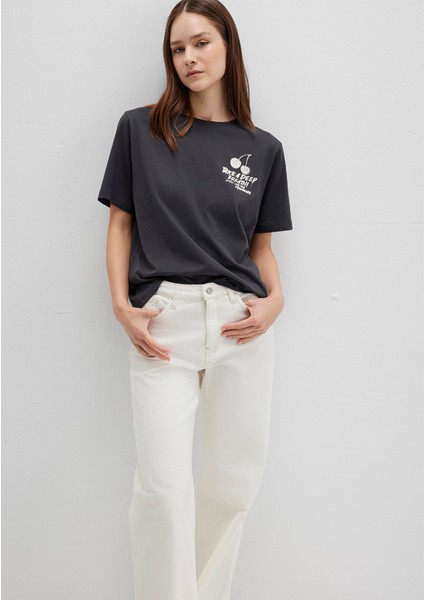 Baskılı Antrasit Tişört 1613484-70087 modelleri