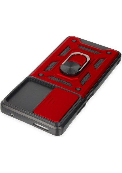 Xiaomi Mi 11T Pro Kılıf Pars Lens Yüzüklü Silikon - Kırmızı Svlrs fırsatları