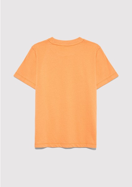 Mavi Logo Baskılı Turuncu Tişört 6610030-71421 modelleri