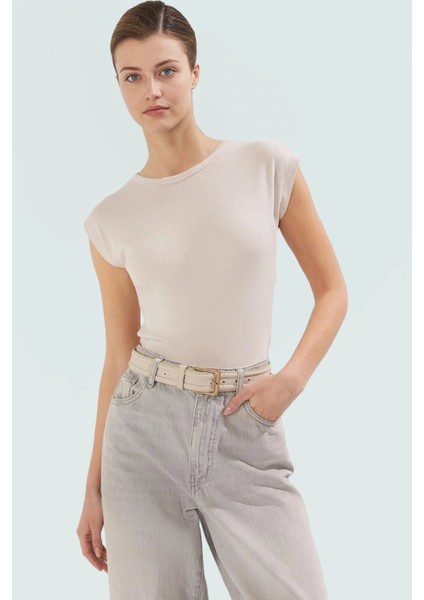 Kadın Viskoz Ribana Fitted Bluz Günlük Yazlık Rahat Kesim Özel Tasarım Seçkin Malzeme fiyatları