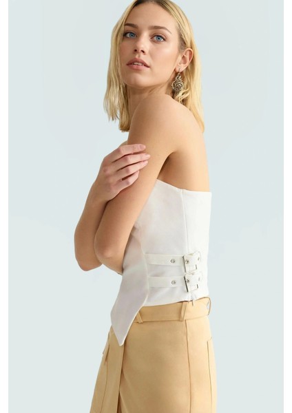 Yazlık Straplez Basic Bluz Polyester Elastan Kumaştan Dayanıklı Malzeme Trend Tasarım Premium Kalite fiyatları
