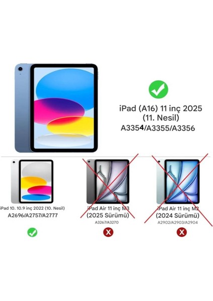 Ipad A16 11 Inç 2025 / Ipad 10. Nesil 10.9 Inç 2022 Uyumlu Şeffaf Silikon Kapak Kılıf fiyatları