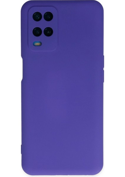 A54 4g Kılıf Nano Içi Kadife Silikon - Mor Svlrs
