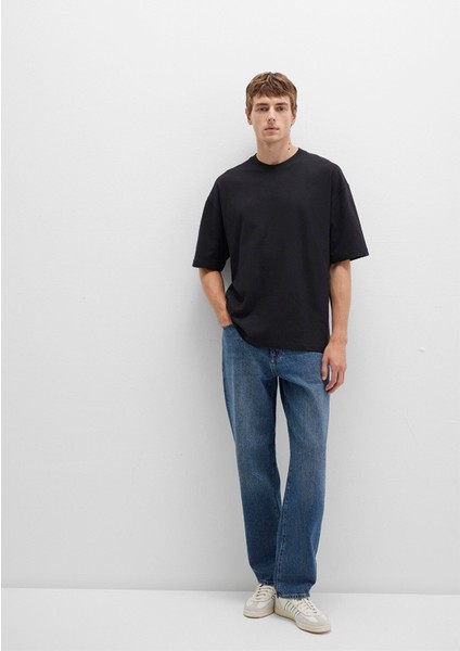 Bisiklet Yaka Siyah Basic Tişört 0613113-900 modelleri