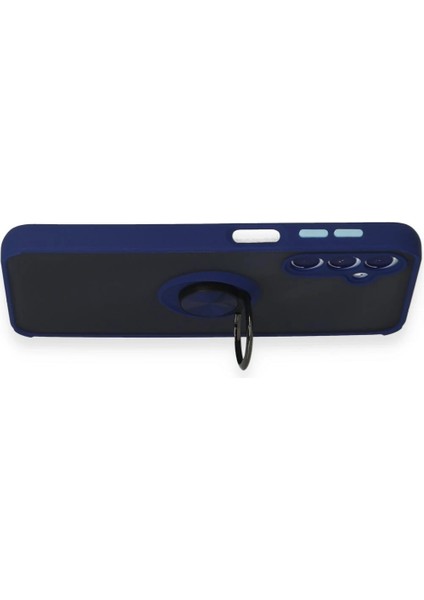Samsung Galaxy M34 5g Kılıf Montreal Yüzüklü Silikon Kapak - Lacivert Svlrs indirimleri