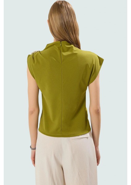 Fitted Dik Yaka Scuba Krep Örme Bluz Günlük Stil Özenle Seçilmiş Uzun Ömürlü Konforlu Kesim modelleri