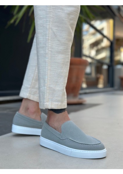 BA0241 Bağcıksız Yüksek Taban Gri Süet Erkek Ayakkabı fırsatları