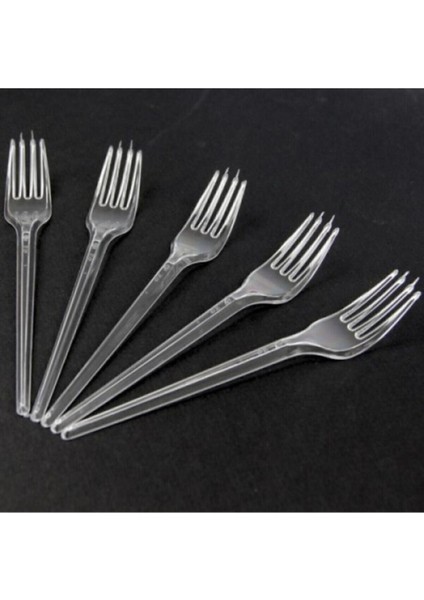 Renkli 100'LÜ Plastik Çatal Seti, Şık ve Pratik, Dayanıklı, Hızlı Teslimat