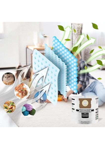 Shopvac Için Uygun 5-8 Galon Serisi Elektrikli Süpürge Aksesuarları Vakum Torbası Toz Torbası Yedek Parçaları (Yurt Dışından) modelleri