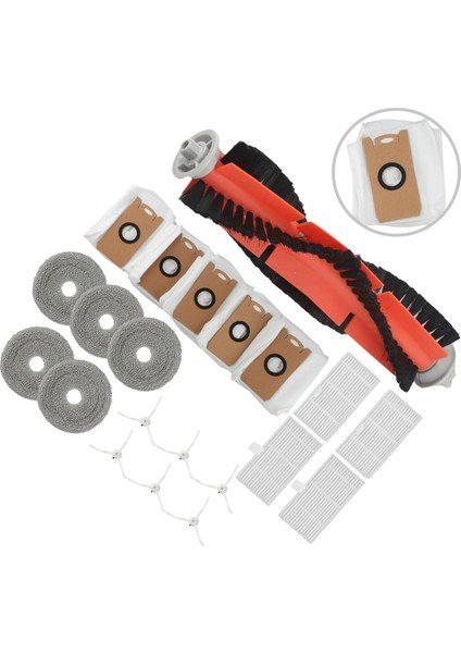 Ultenic Mc1 Robot Süpürge Ana Yan Fırça Hepa Filtre Silindiri Paspas Pedleri Toz Torbaları Aksesuarları (Yurt Dışından) indirimleri