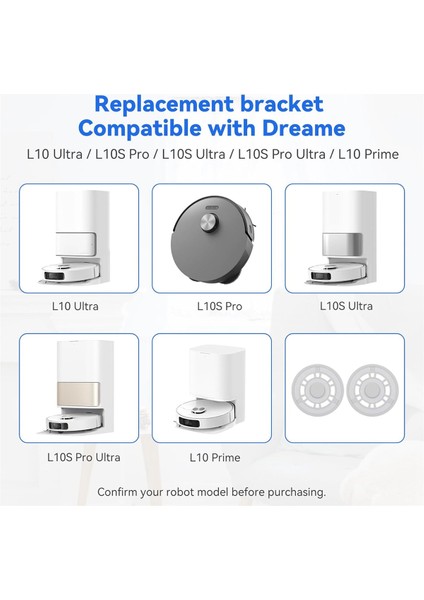 Dreame L10S Ultra/pro ve Xiaomi X20+ Robot Süpürgeler Için Yedek Vakum Plakası - 2 Paket (Yurt Dışından) fırsatları