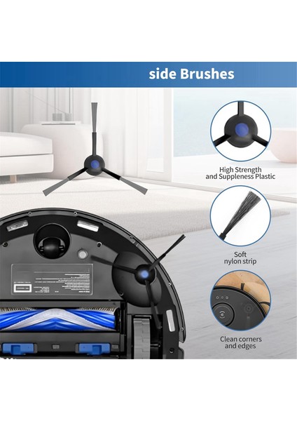 Ecovacs T30S Robot Süpürge Yedek Parçaları Aksesuarlar Ana Yan Fırça Hepa Filtreler Paspas Torbaları (Yurt Dışından) fırsatları