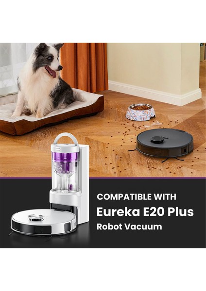 Eureka E20 Plus Robot Süpürge Yedek Parçaları, Kauçuk Fırça, Kenar Süpürme Fırçaları, Hepa Filtreler, Paspas Pedleri (Yurt Dışından) modelleri