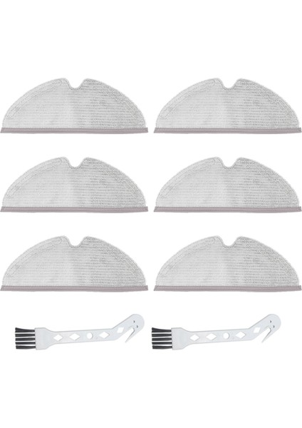 Roborock Robot Süpürge T8 Aksesuarları Q7MAX+ Bez Yedek Parçaları Aksesuarları Fırça ile Uyumludur (Yurt Dışından)