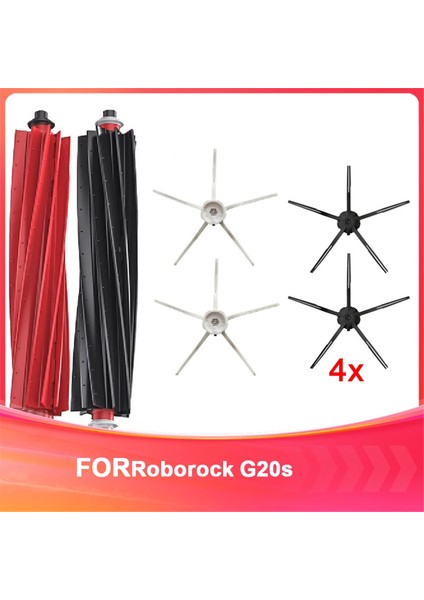 Roborock G20S Robot Süpürge Aksesuarları Ana Fırça ve Yan Fırça Değiştirme Kiti Yedek Malzemeleri (Yurt Dışından)