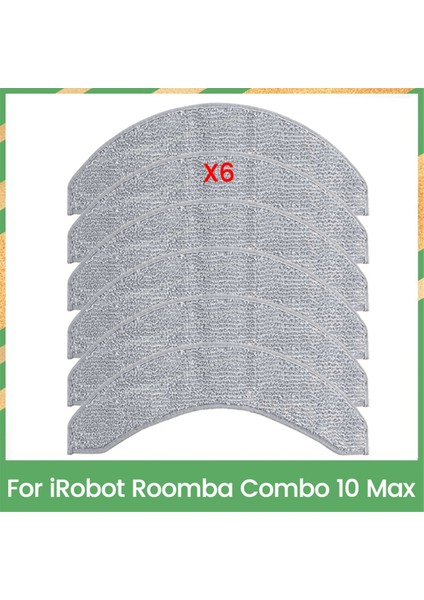 Irobot Roomba Combo 10 Max Elektrikli Süpürge Parçaları Değişimi Için Paspas Bezi Verimli Ev Temizlik Aksesuarları 6 Adet (Yurt Dışından)