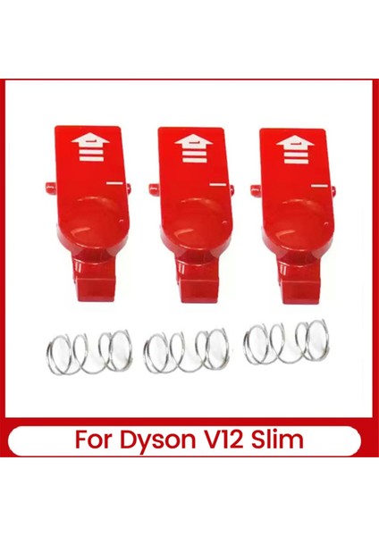 Dyson V12 Slim Elektrikli Süpürge Parçaları Yedek Su Tankı Düğmesi Klips Mandal Sekmesi Düğmesi Yaylı 3 Adet (Yurt Dışından)