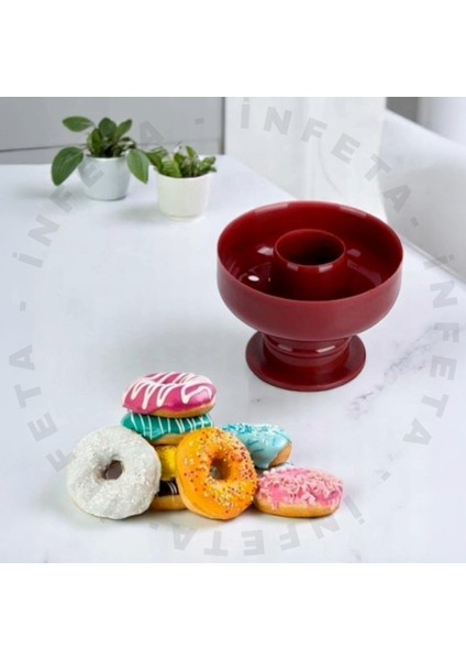 Pratik Donut Kalıbı -Donut Hamuru Kesici ve Şekillendirici Kalıp Aparat indirimleri