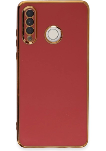 Huawei P30 Lite Kılıf Volet Silikon - Kırmızı Svlrs