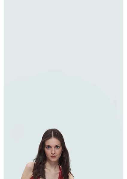 Fitted Örme Bluz Kolsuz Jakarlı Boyundan Bağlamalı Yazlık Konforlu Kesim Profesyonel Görünüm