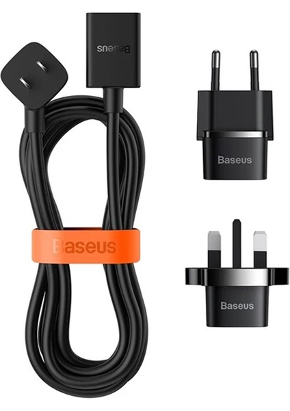 Baseus Powercombo Mini Power Strip 1AC 10 M Güç Kablosu /eu + Uk Fiş Adaptörleri - MCT7546-6321 modelleri