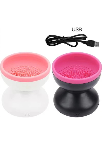 Şarjlı Otomatik Makyaj Fırçası Temizleyici-Silikon Pedli Fırça Temizleme Makinesi fiyatları