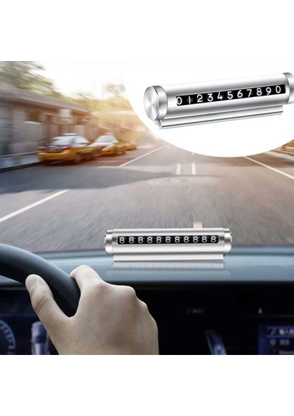 Metal Numara Çevirmeli Araç Içi Telefon Numaratör-Park Numarası Araba Numaratör fiyatları